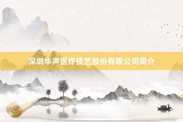 深圳华声医疗技艺股份有限公司简介